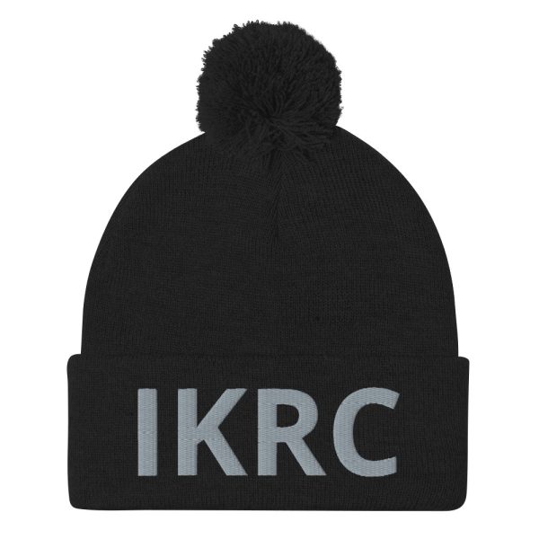 Pom Beanie - 3D Embroidered